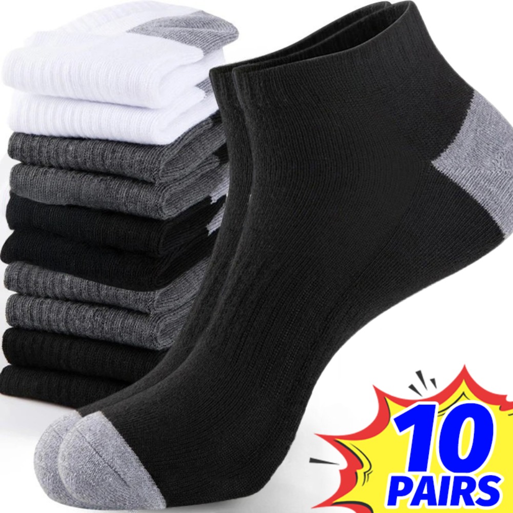 Socks Ankle Men - 1-10 Par Oddychających Męskich Skarpetek Letnich