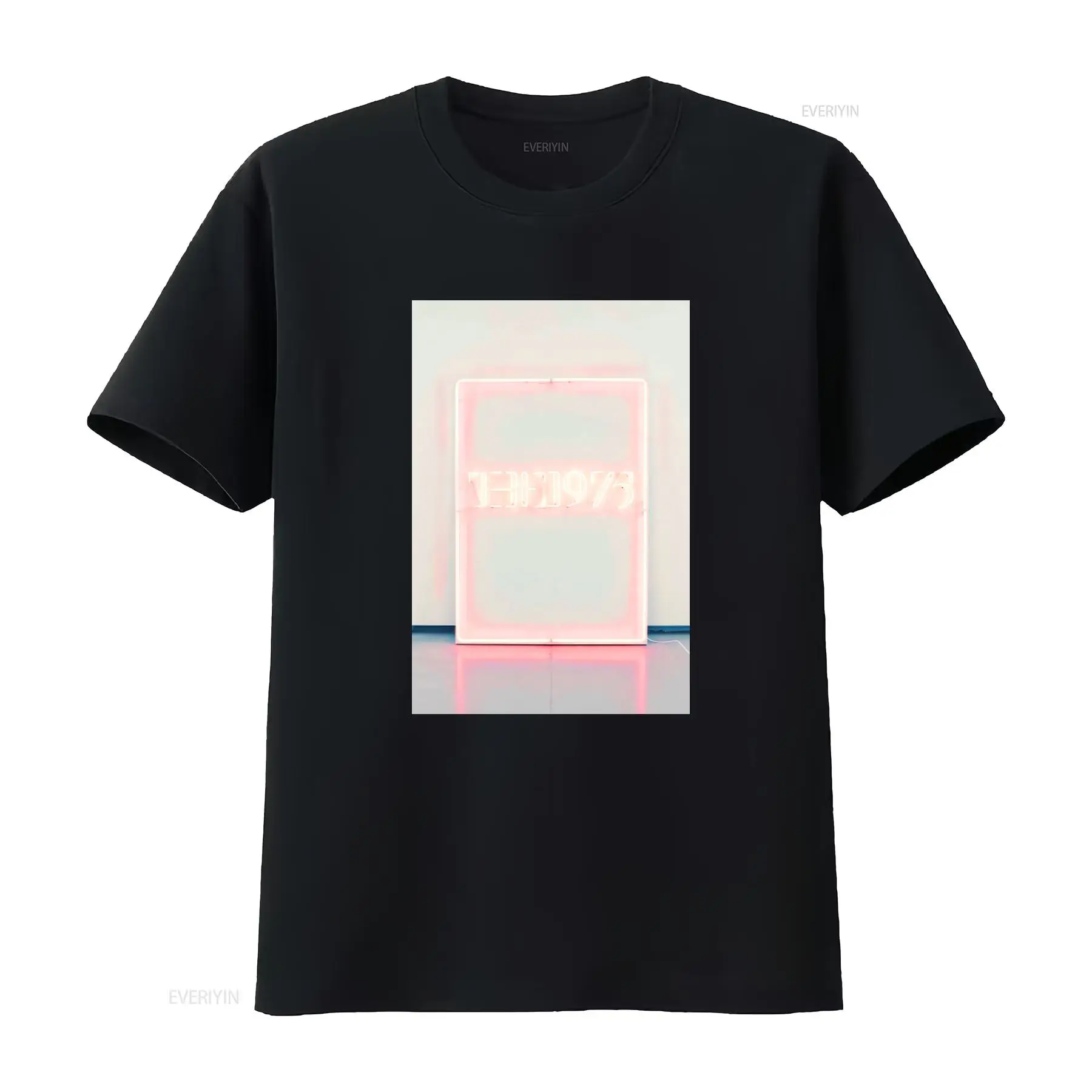 Men'S Fashion New York - Męska koszulka z nadrukiem neonowym z