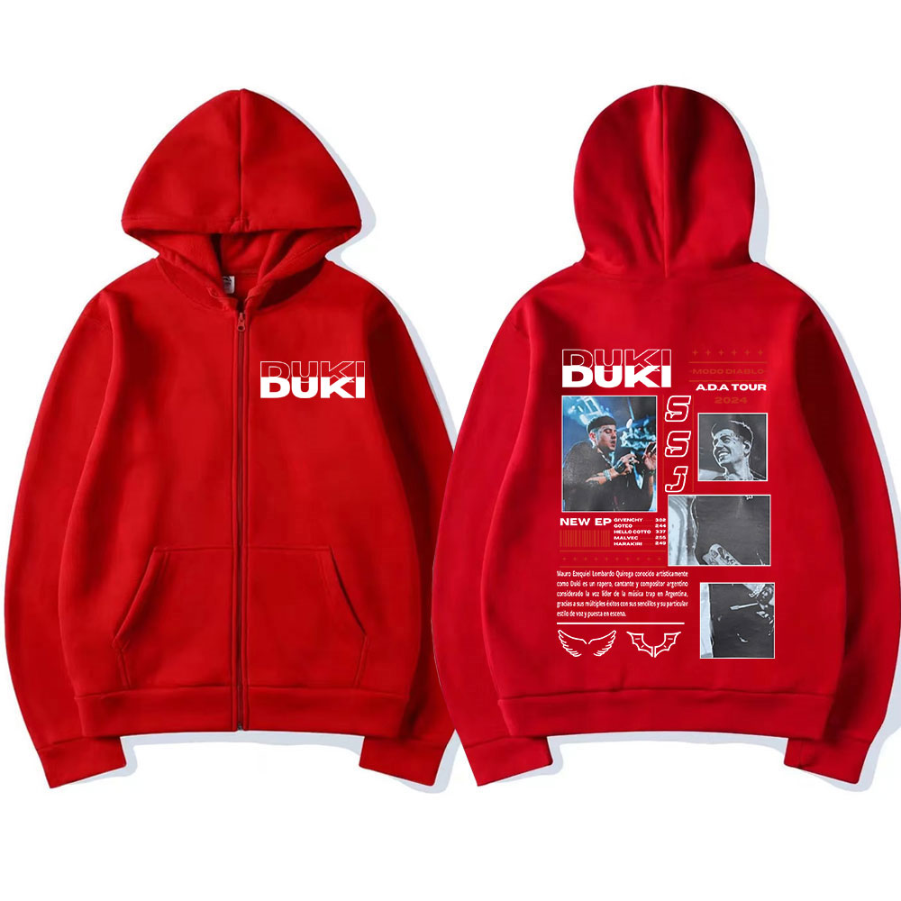 Bluzy z kapturem Rapper Duki A – Mens Fashion Zip Up Hoodies recenzja i cena