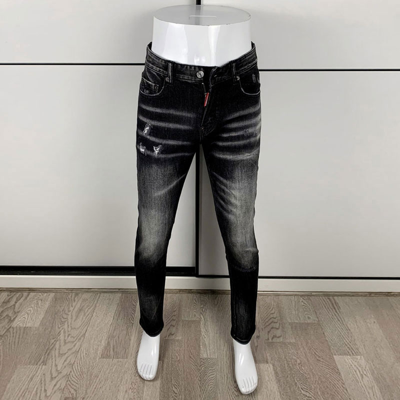 Moda uliczna Męskie obcisłe cz – Men'S Fashion Grey Jeans recenzja i cena