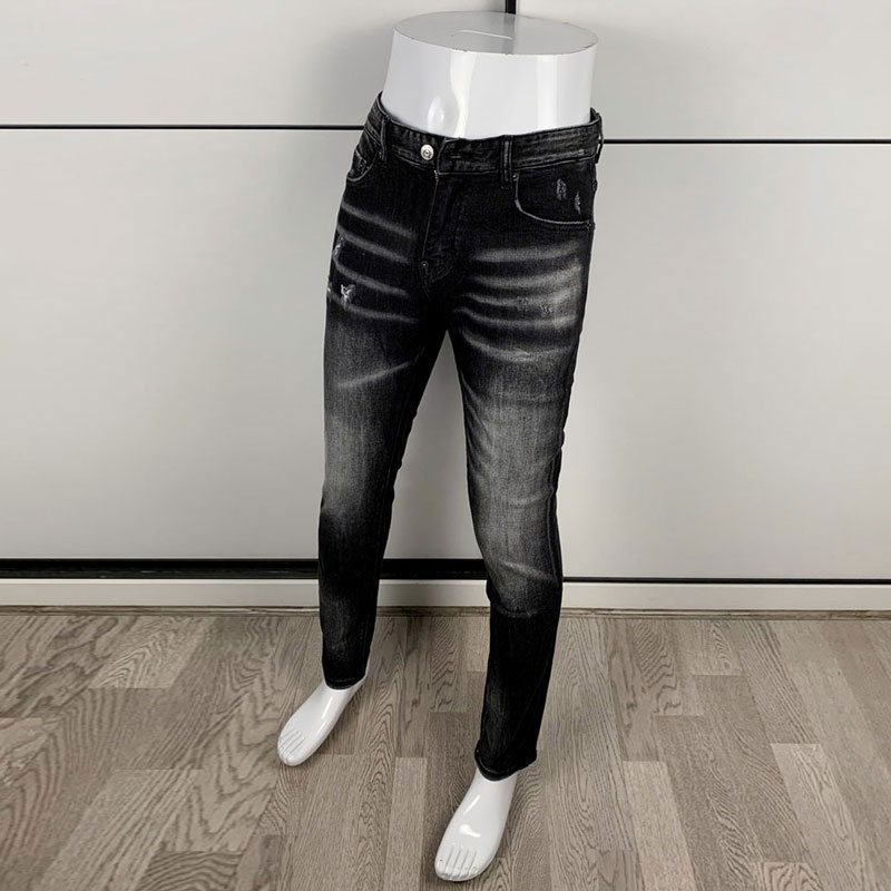 Moda uliczna Męskie obcisłe cz – Men'S Fashion Grey Jeans recenzja i cena