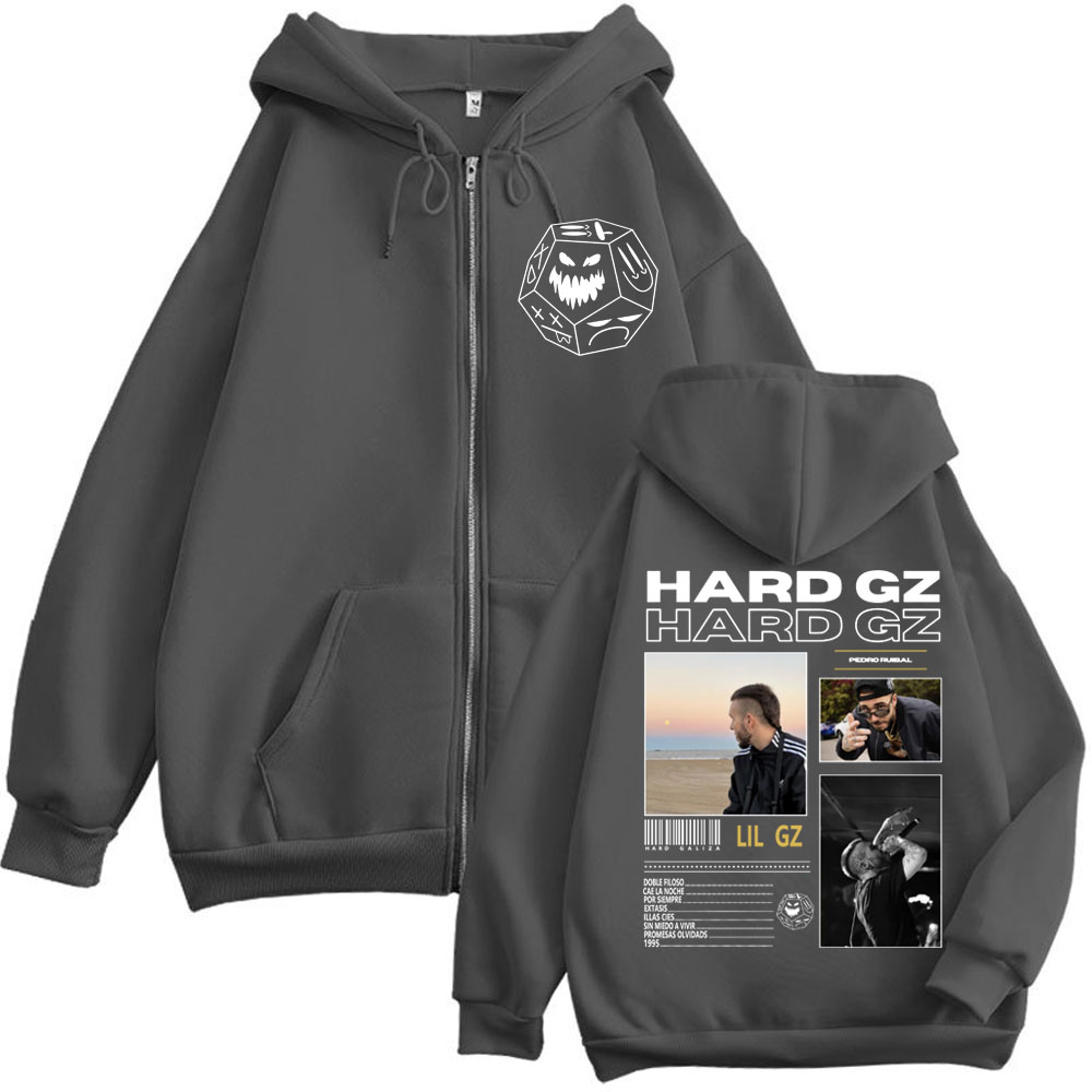 Bluzy z kapturem Rapper HARD G – Mens Fashion Zip Up Hoodies recenzja i cena