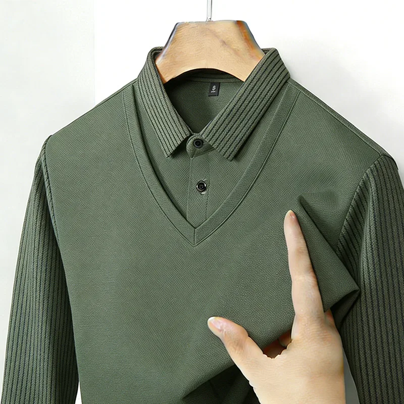 Męska koszula z imitacją dwóch – Mens Fashion Clothes recenzja i cena