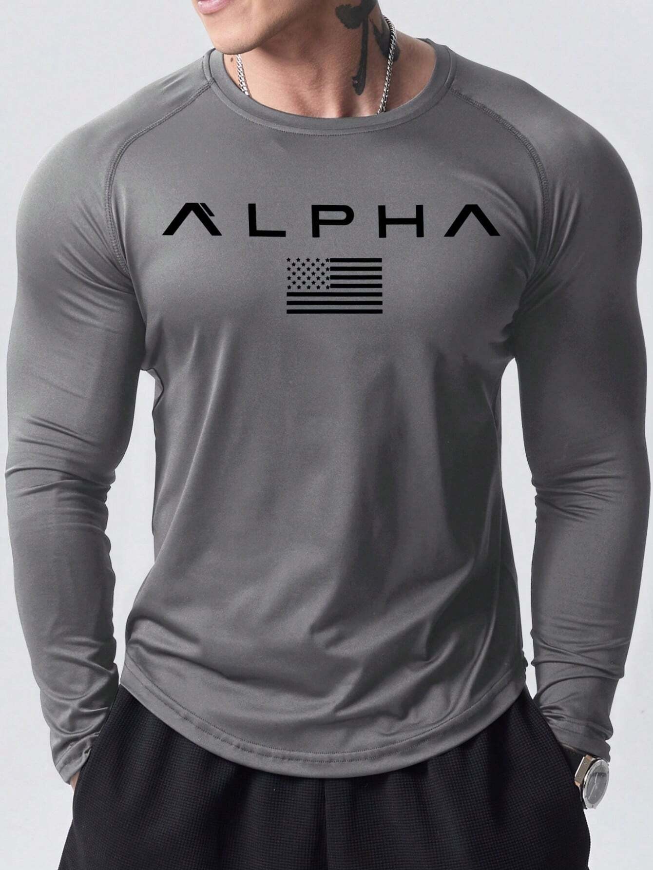 Nowa męska koszulka z długim r – Mens Fashion Clothes recenzja i cena