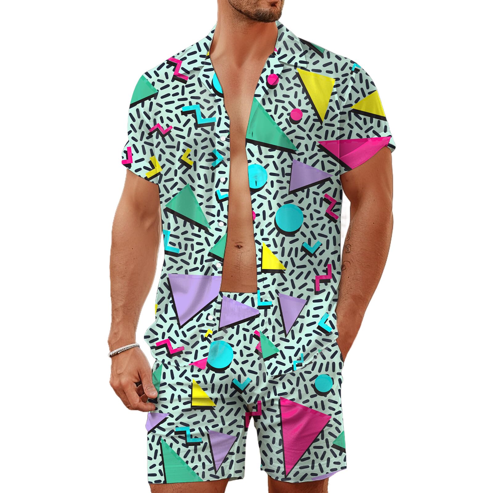Letnie nieregularne geometrycz – Mens Fashion Clothes recenzja i cena