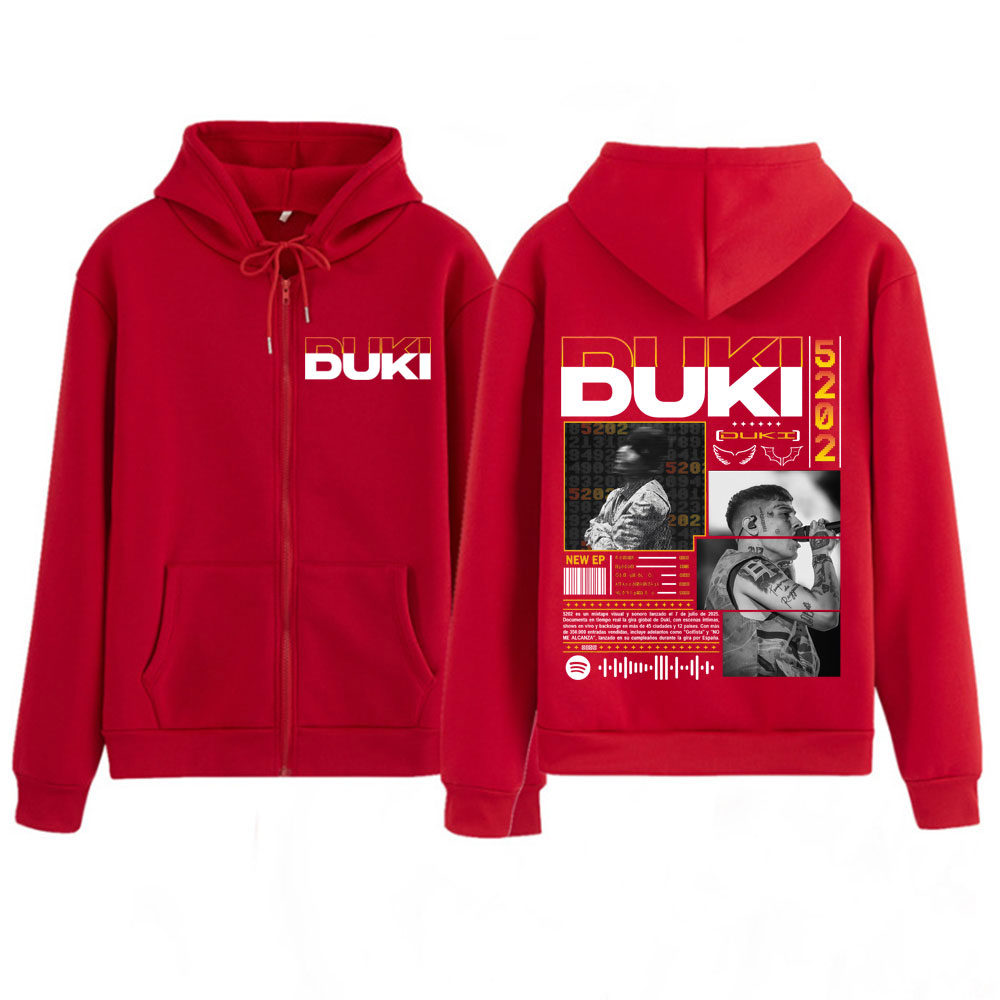 Bluzy z kapturem Rapper Duki D – Mens Fashion Zip Up Hoodies recenzja i cena