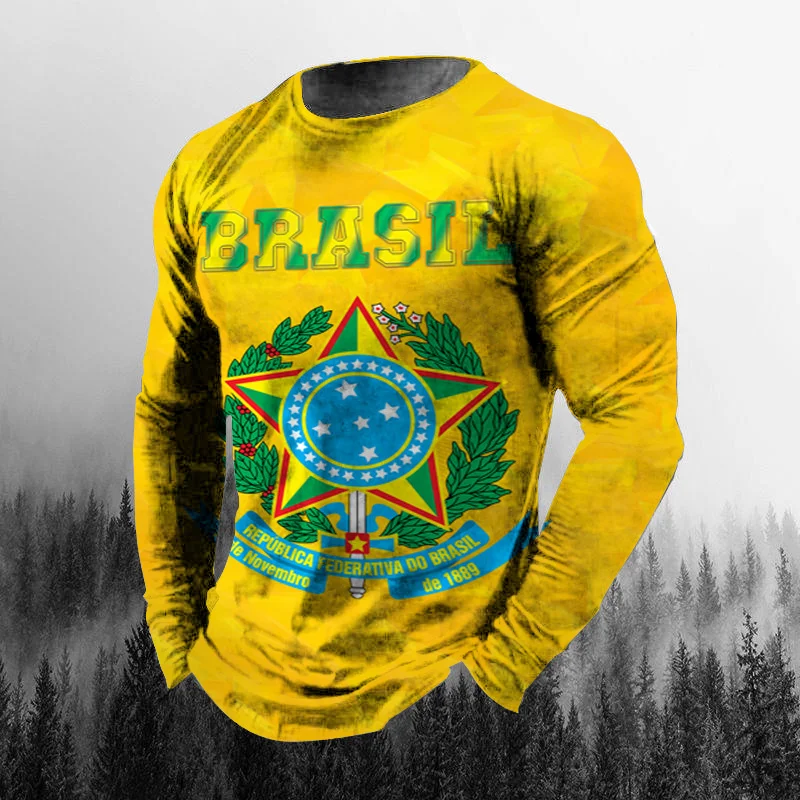 Klasyczna brazylijska flaga, n – Mens Fashion Clothes recenzja i cena